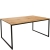 Industrialna ława 110x65 cm loftowa dąb wotan LOFT