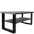 Industrialna ława z półką 120x60 cm Czarny oxide LOFT NEW U