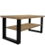 Industrialna ława z półką 120x60 cm hikora naturalna LOFT NEW U