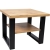 Industrialny Stolik kawowy 65cm dąb wotan LOFT NEW U