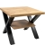 Industrialny Stolik kawowy 65cm dąb wotan LOFT NEW X