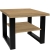 Industrialny stolik kawowy 65cm hikora naturalna LOFT NEW U