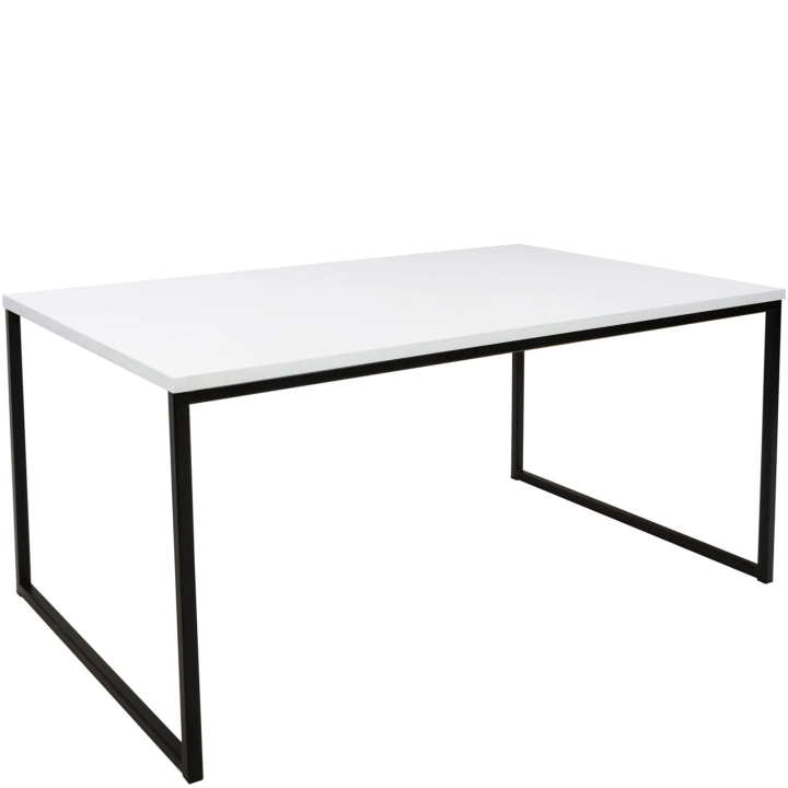 Biała ława loftowa 110x65cm LOFT