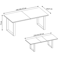 LOFT STÓŁ ROZSUWANY DĄB KOLONIALNY 135-185 CM-5.jpg