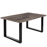 Industrialny stół rozsuwany 135-185 cm dąb kolonialny LOFT