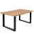 Industrialny stół rozsuwany 160-210 cm dąb wotan LOFT