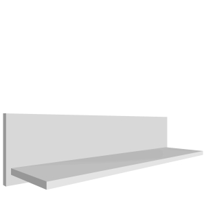 Biała półka ścienna wisząca 80cm DEXTER