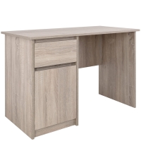 Biurko młodzieżowe z półką i szufladą dąb sonoma 110cm DEXTER