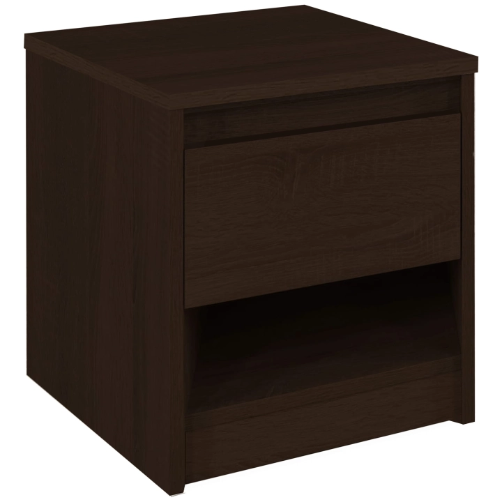 Szafka nocna z szufladą 40cm ciemny orzech DEXTER