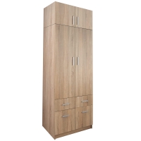 Szafa dwudrzwiowa z nadstawką 90cm dąb sonoma Esperanza