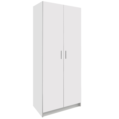 Biała szafa dwudrzwiowa na ubrania 90cm Esperanza 2D