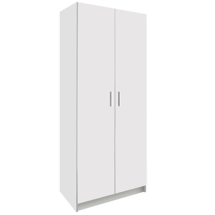 Biała szafa dwudrzwiowa na ubrania 90cm Esperanza 2D