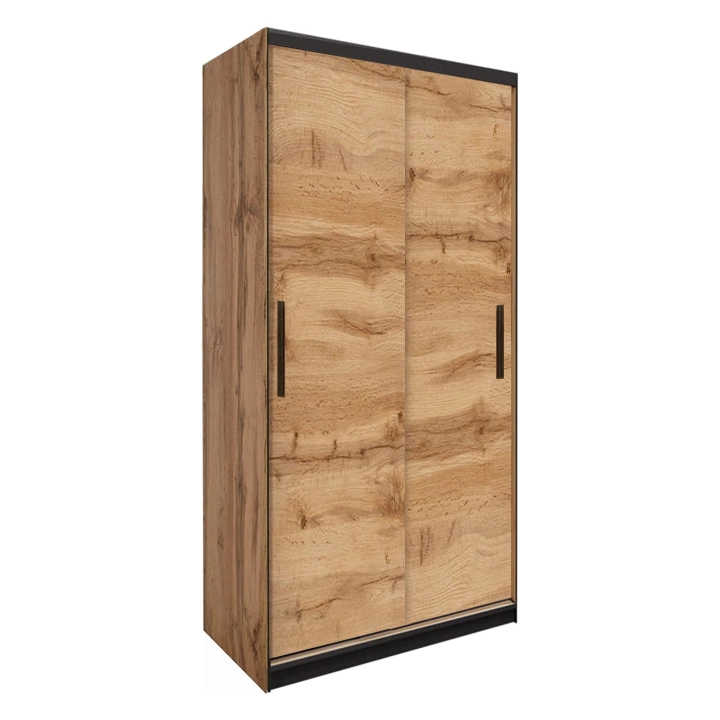 Szafa przesuwna dwudrzwiowa 107cm dąb wotan Fasty 2D