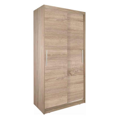 Szafa przesuwna dwudrzwiowa 110cm dąb sonoma Fasty 2D