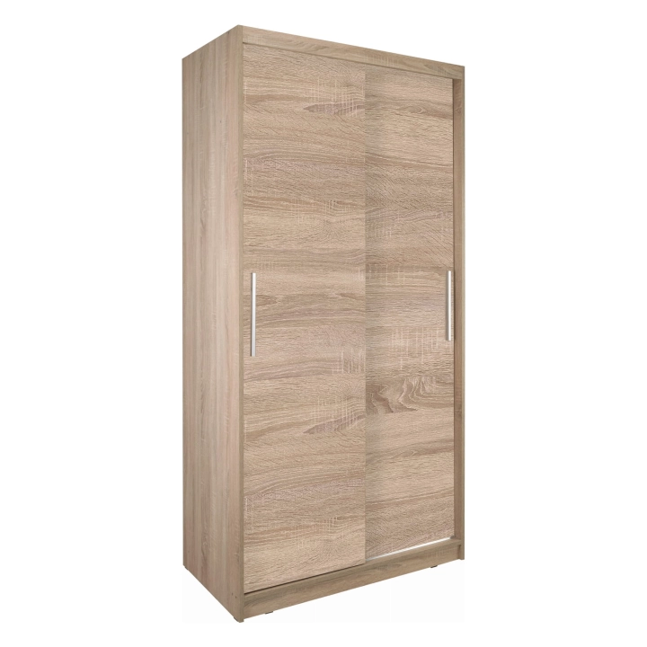 Szafa przesuwna dwudrzwiowa 110cm dąb sonoma Fasty 2D