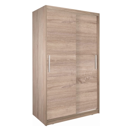 Szafa przesuwna dwudrzwiowa 130cm dąb sonoma Fasty 2D