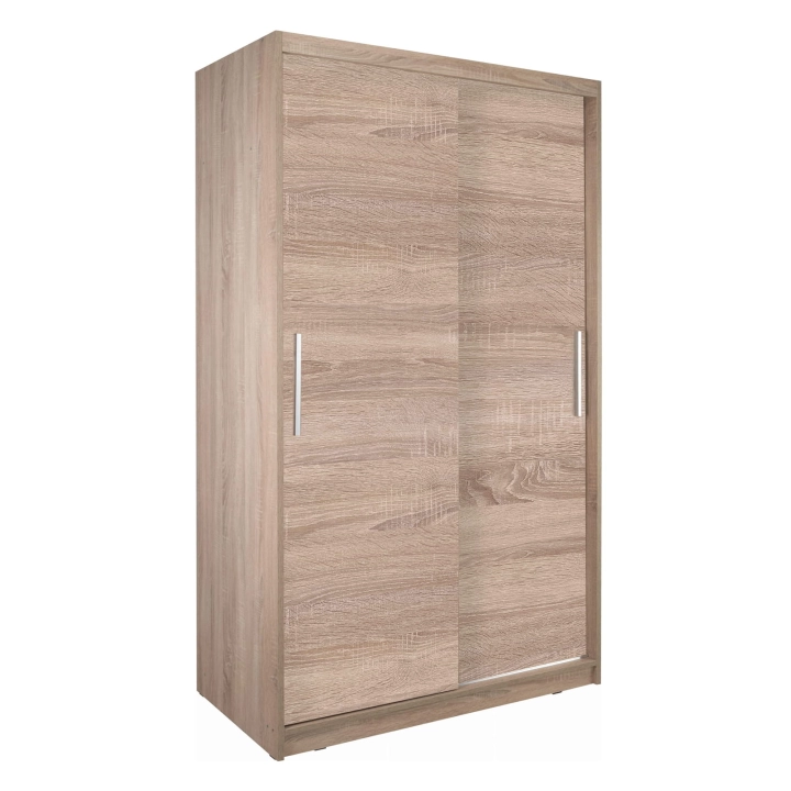 Szafa przesuwna dwudrzwiowa 130cm dąb sonoma Fasty 2D