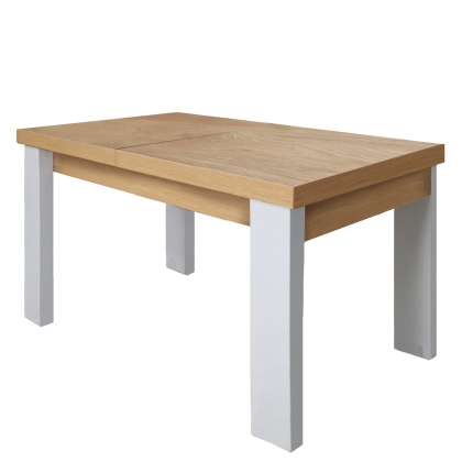 Stół rozsuwany 135-205 cm hikora naturalna / biały OSTIA