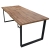 Industrialny stół rozkładany 160-310cm dąb wotan LOFT