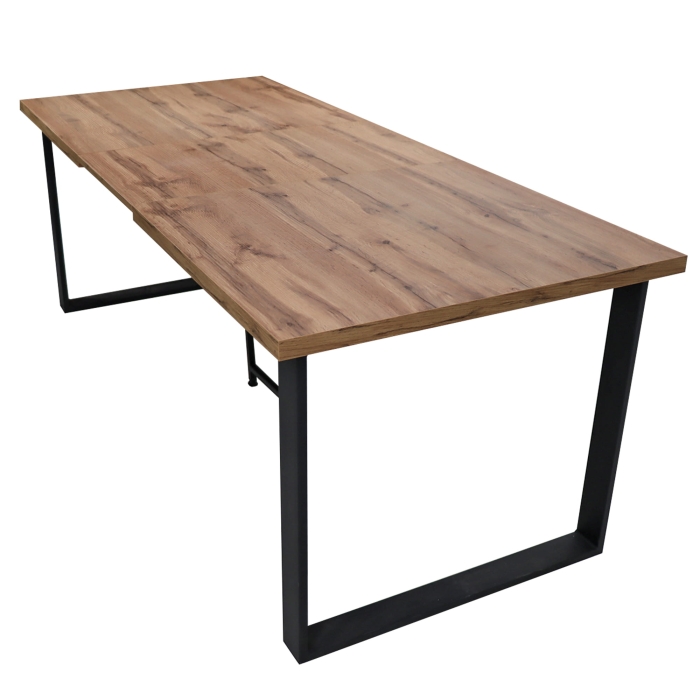 Industrialny stół rozkładany 160-310cm dąb wotan LOFT