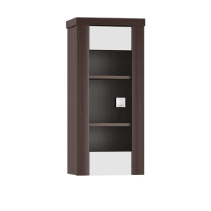 Witryna wisząca ścienna czekolada biały połysk 45cm GIRRO