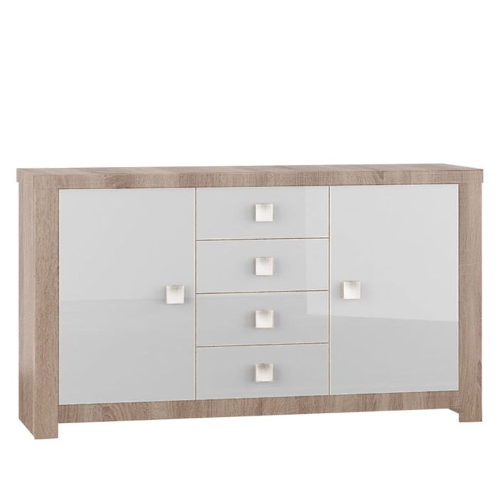 GSCAR007 komoda 2d4s trufla, biały połysk.jpg