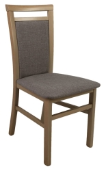 Krzesło drewniane LNAG3 beżowe na podstawie bukowej dąb sonoma