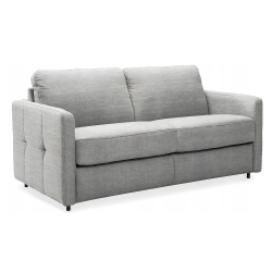 Sofa GAMORA 2-osobowa z funkcją spania 161x117 cm popielata, system włoski