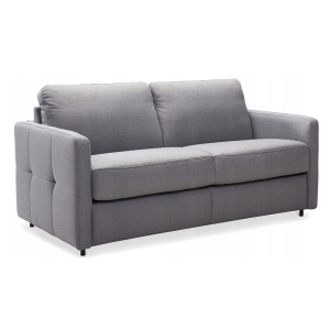 Sofa GAMORA 2-osobowa z funkcją spania i pojemnikiem 161x117 cm szara, system włoski