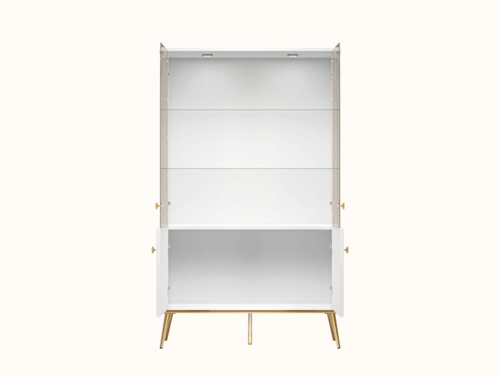 Witryna MNGOL biały / biały połysk 92cm 1