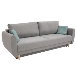 Kanapa rozkładana KXNO szara 218x97 cm