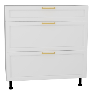 Szafka kuchenna stojąca z szufladami, trzyszufladowa 80 cm EMPERIO 3S