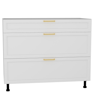 Szafka kuchenna stojąca z szufladami, trzyszufladowa 100 cm EMPERIO 3S