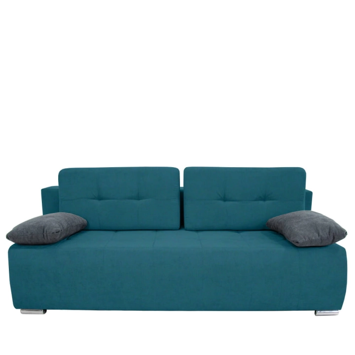 Kanapa KXPED z funkcją spania 202x100 cm turkusowa