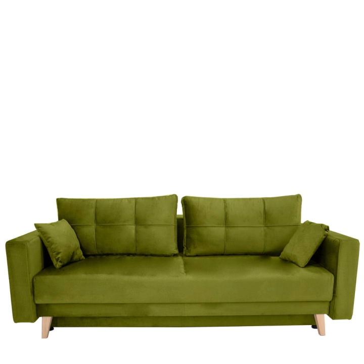 Kanapa KXSCA z funkcją spania 202x100 cm jasnozielona