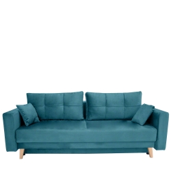 Kanapa KXSCA z funkcją spania 220x98 cm turkusowa