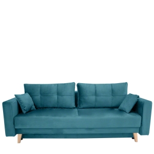 Kanapa KXSCA z funkcją spania 220x98 cm turkusowa