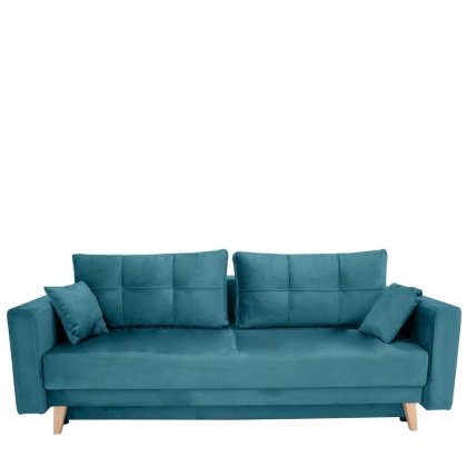 Kanapa KXSCA z funkcją spania 220x98 cm turkusowa