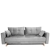 Kanapa KXSCA z funkcją spania 220x98 cm jasnoszara