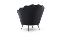 Fotel wypoczynkowy do salonu czarny FOMOL 1