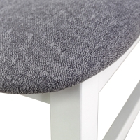 Krzesło drewniane RTK5 szare na bukowej białej podstawie