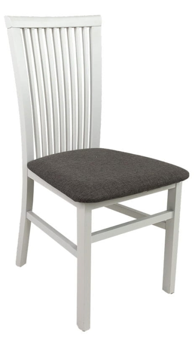 Krzesło drewniane LNAN brązowe na podstawie bukowej białej