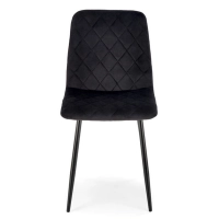 Krzesło tapicerowane czarne K525 front.jpg