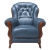 KevoLuxury Fotel skórzany pikowany drewno elegancki styl angielski toscana-A-490 front.jpg