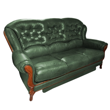 sofa luksusowa styl angielski KevoLuxury dkóra toscana a-880 butelkowa zieleń skos.jpg