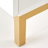 Szafka nocna glamour biało złota SYLWIA II z szufladą noga.jpg