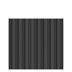 Front nadstawki szafy modułowej AGATA 37,5x38 cm czarny / czarne lamele - wąski (S)