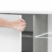 Biała szafka RTV pod telewizor komoda 150cm DETAL-min.jpg