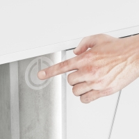 Biała szafka RTV pod telewizor komoda 150cm DETAL 1-min.jpg