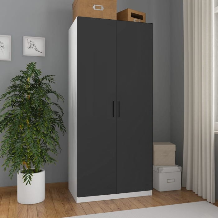 agata-szafa-młodzieżowa-75cm-dwudrzwiowa-grafitowa-szuflady-drążek